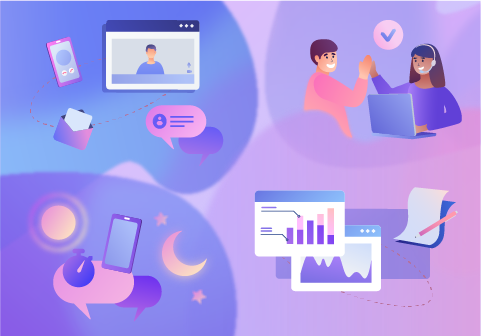 customer service chat options small